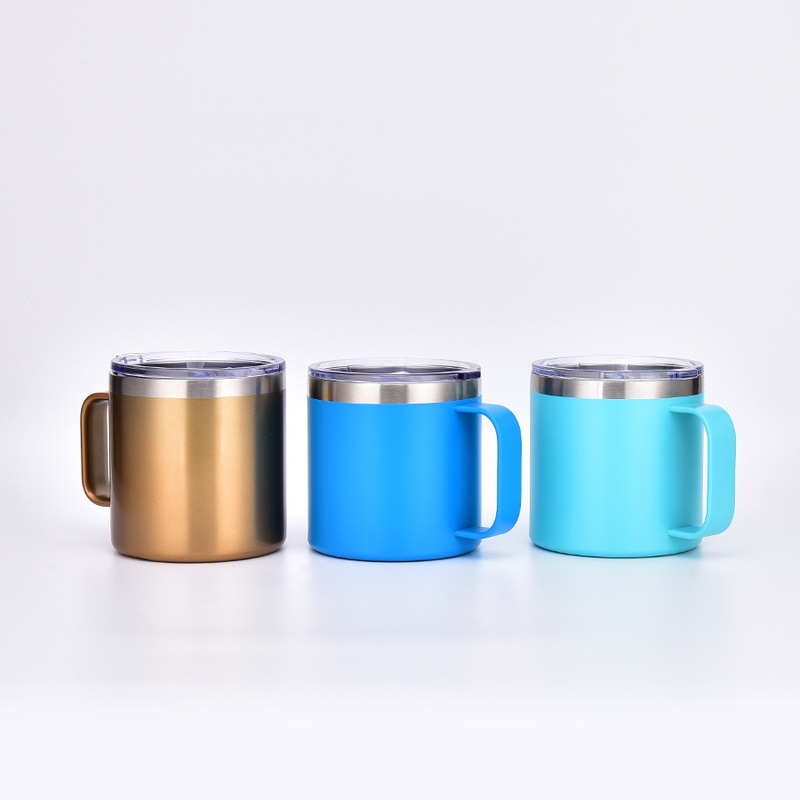 Customized Logo 12oz 14oz 16oz Travel Tumbler Hot Cold Insulated Stainless Steel Beer Mug with Straw and Lid – Mug with Straw Lid and Stainless Steel Beer Mug price