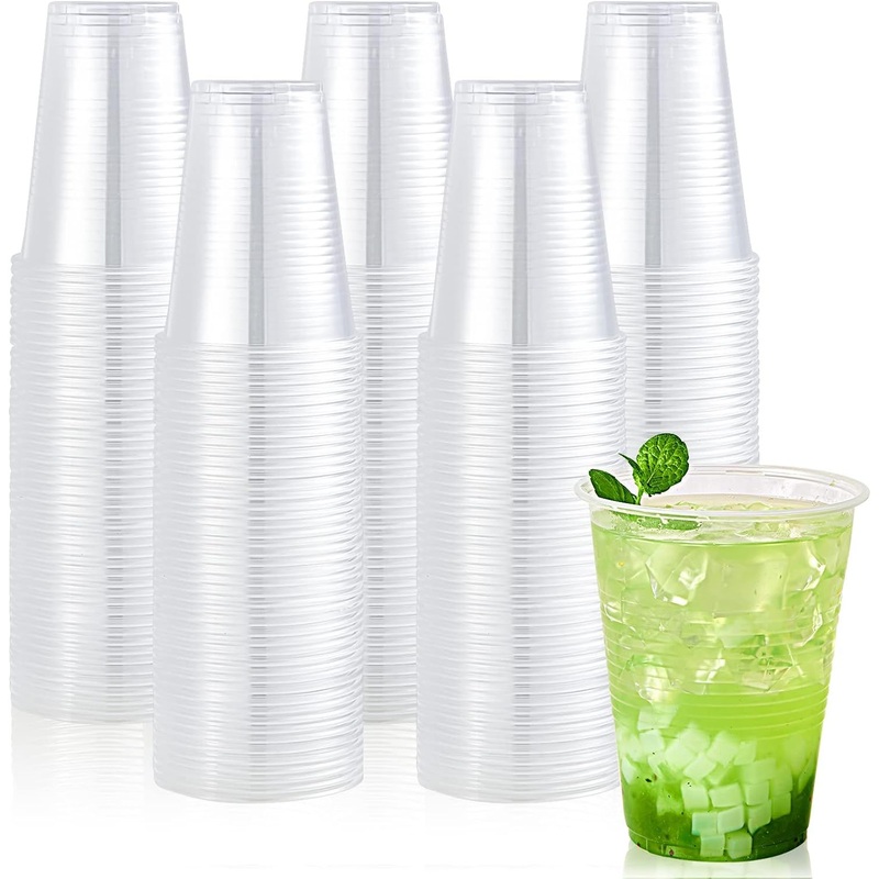 Eco-Friendly Custom Logo Disposable Cold Drink PLA Plastic Cup with Dome Lid – Biodegradable PLA Cup and Compostable Disposable PLA Cup price