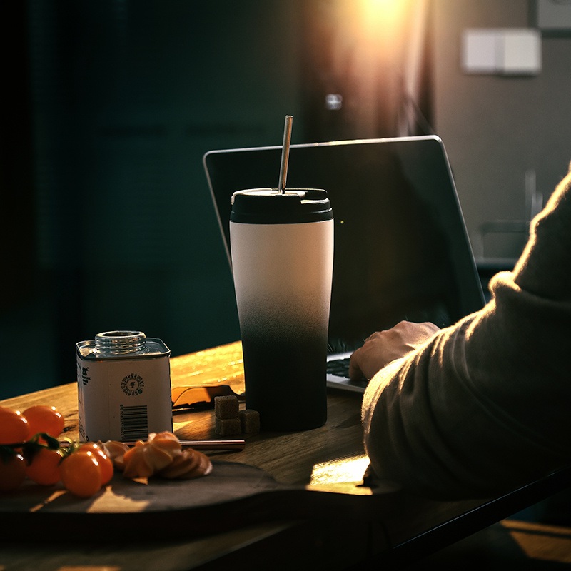 Everich 2 Ways to Drink Coffee Tumbler Mug with One Hand Operation Keep Cold and Hot for Hours Double Wall Vacuum Insulation 18/8 Food Grade Stainless Steel – Leak Proof and Food Grade Lid price