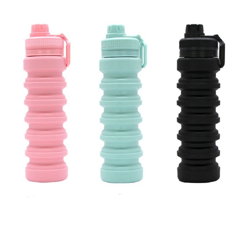 Lightweight Silicone Drinking Bottle Collapsible Water Bottle Leak-Proof Ci16179 – Portable Silicone Water Bottle and Travel Water Bottle price