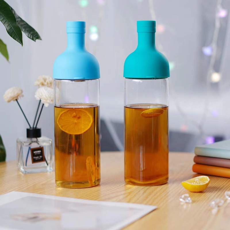 Personalized 1000ml Clear Cold Brew Coffee Tea Bottle Borosilicate Glass Drinking Water Bottle with Tea Infuser – Glass Water Bottle and Water Bottle price