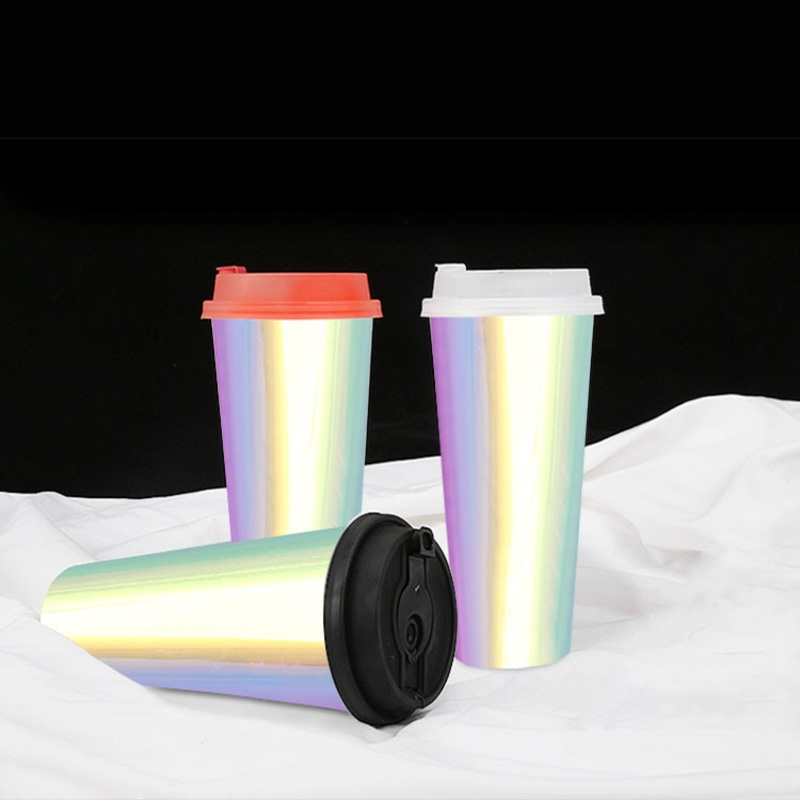 Plastic Rainbow Film PP Cup Inductive Rainbow PP Drink Cup – Injection Drink Cup and PP Inner Film Cup price