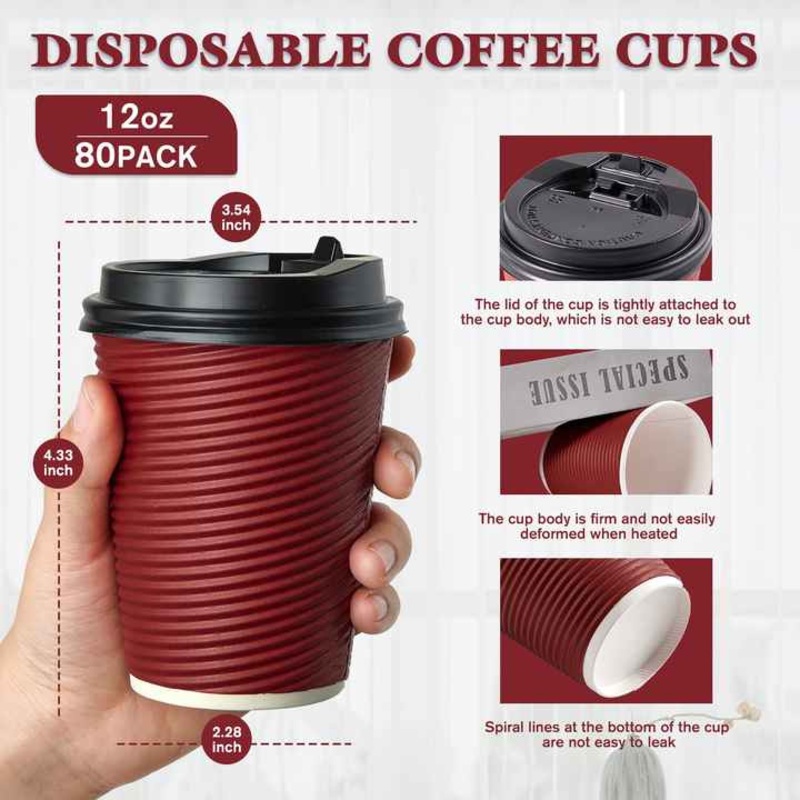 Wholesale Reasonable Price Custom Top Quality Color Size Beverage Paper Cup Disposable Hot Coffee Paper Cups with Lids and Straw – Coffee Paper Cup and Hot Drink price