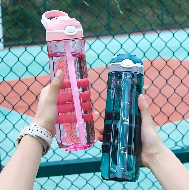 12oz BPA Free Durable Plastic Kids Sippy Cup Transparent Kids Drinking Water Bottles Sports Cup with Colorful Flip Top and Straw – Plastic Cup and Sports Cup price