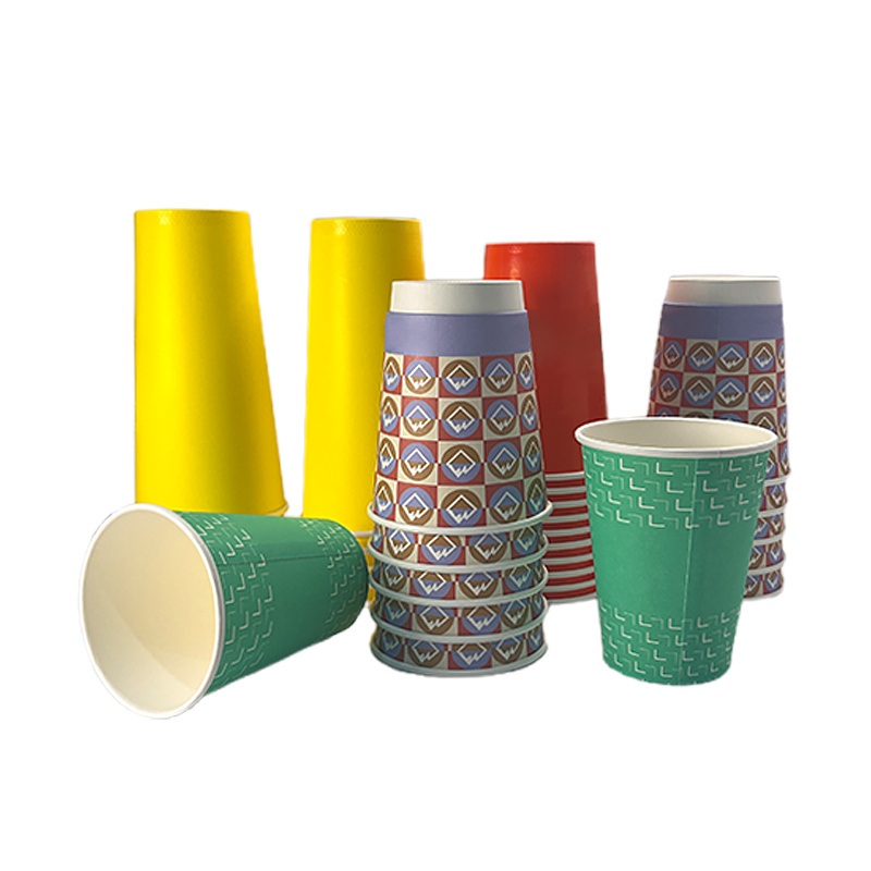 400ml Customize Color Changing Lid Free Double Wall Hot Cold Drink Paper Cup with New Design – 10 Oz Paper Coffee Cup and Double Wall Paper Cup Purple price