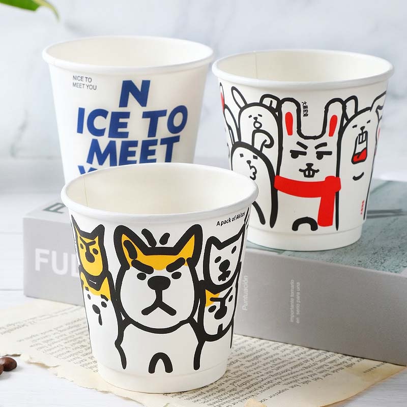 Boutique Coffee Shops Insulation 12oz Double Wall Espresso Coffee Paper Cup – Hot Coffee Cups and Paper Cups price