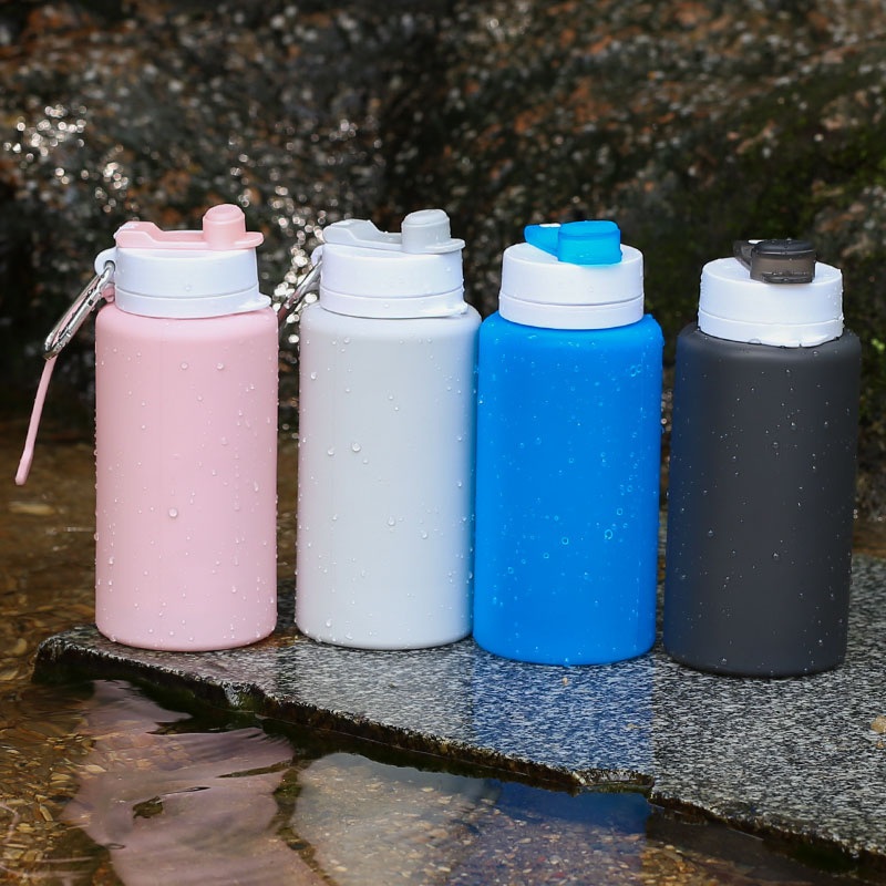 Custom BPA Free Water Bottle Multiple Capacity Foldable Collapsible Silicone Collapsible Water Bottles for Traveling – Collapsible Water Bottle and Collapsible Water Bottles price