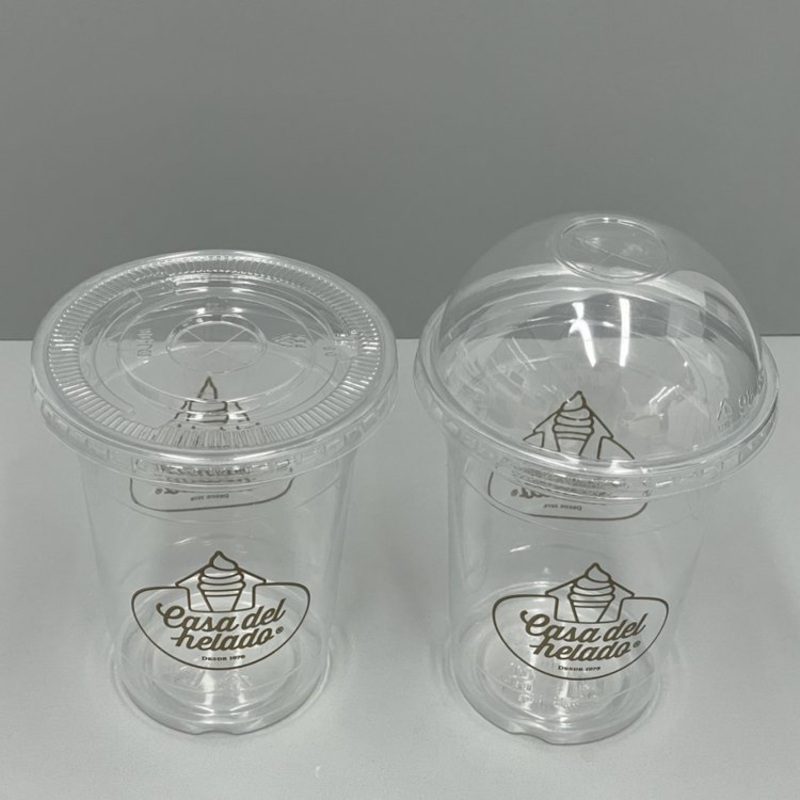 Disposable 12oz 16oz 20oz Clear Pet Plastic Cold Cup with Dome Lid – 16 Oz Cups with Lids and 16 Oz Plastic Cups with Lids price