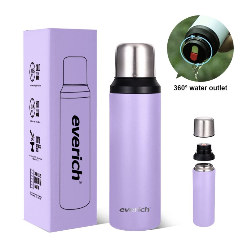 Everich Gym&Travel&Hiking 750ml Large Water Bottle with Insulated Lid Keep Drink Cold – Water Bottle and Steel Water Bottles price