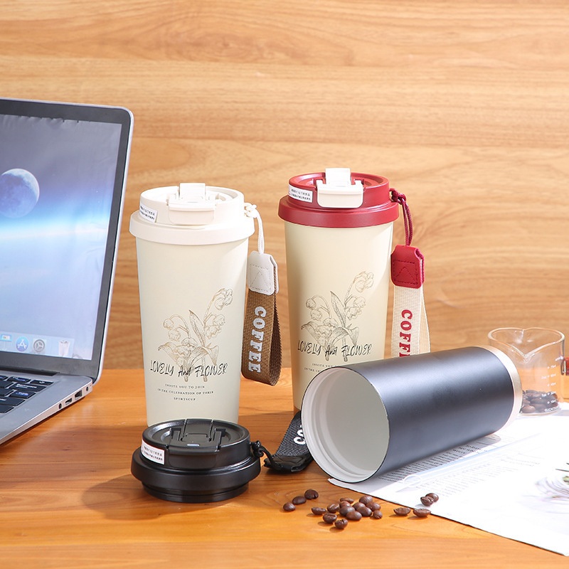 High Quality New Product Water Bottle Thermo Vacuum Flask Portable Coffee Cup Double Walled Stainless Steel Travel Coffee Mugs with Ceramic Coating – Coffee Mug and Sublimation Mug price