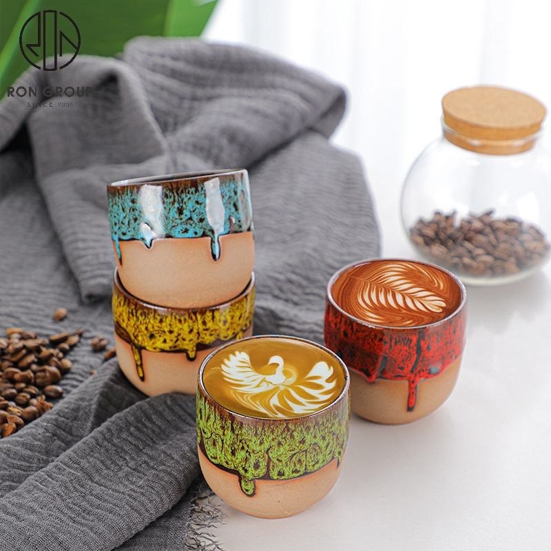 Latest Elegant Custom Handmade Coffee Cafe Shop Porcelain Drinkware Ceramic Tea Cup – Ceramic Porcelain Cup and Handmade Cup price