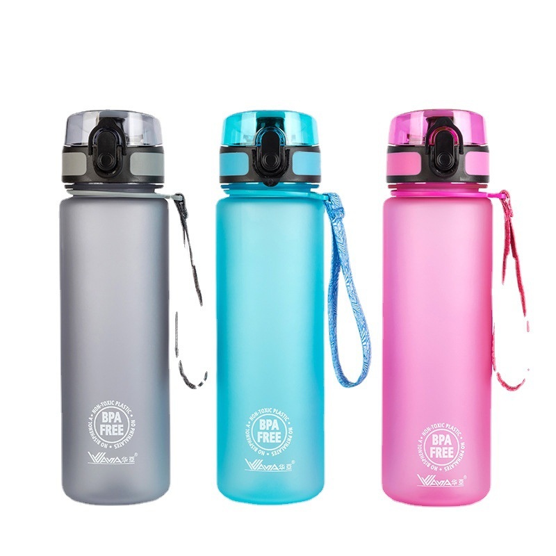 New Large Capacity Fitness Portable Outdoor Sports Kettle Lock Spring Plastic Space Cup Water Bottle – Cup and Bottle price