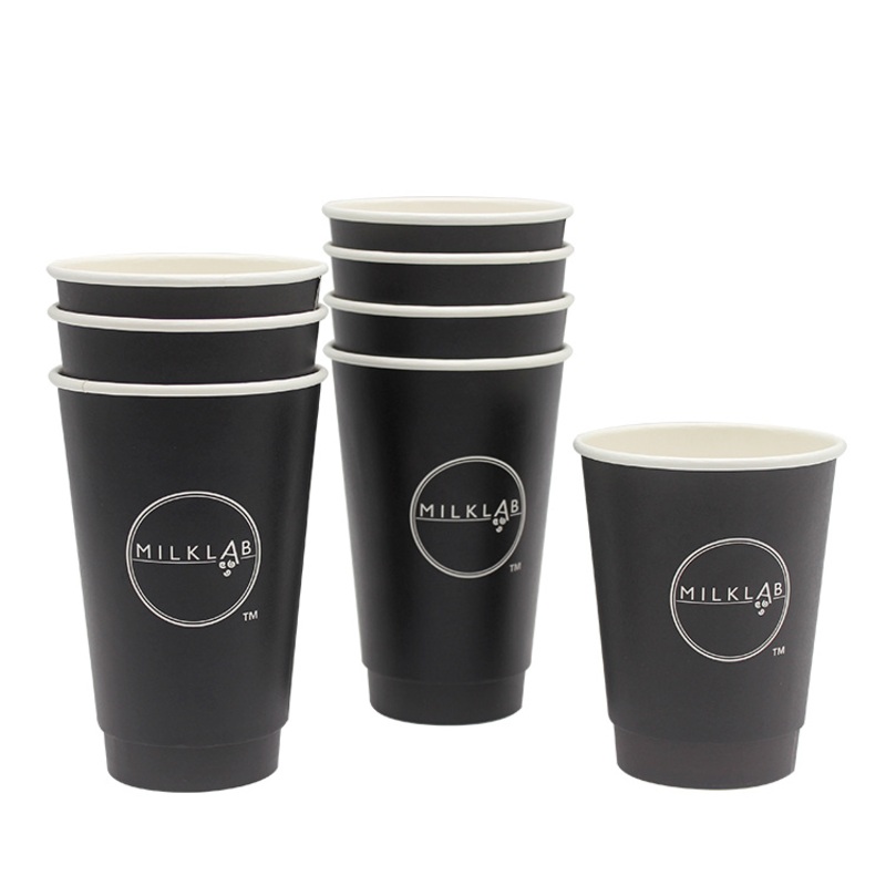 16 Oz Disposable Double Walled Hot Cups Premium Insulated Double Wall Coffee Tea Hot Drinks Paper Cup – Paper Cup and Disposable Coffee Cup price