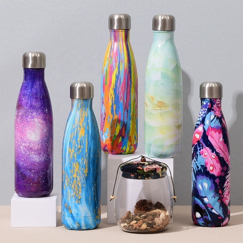 17oz 500ml Water Bottle Travel Wholesale Powder Coated Stainless Steel Shaped vacuum Bullet Flask – vacuum Bullet Flask and Stainless Steel Shaped Flask price