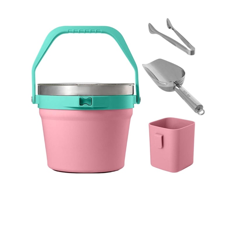304 Stainless Steel Ice Bucket, Large-Capacity Ice Bucket, Portable Handle, Stainless Steel Vacuum Beverage Bucket – Bottle and Water Bottle price