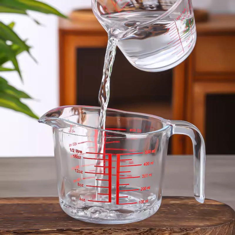 Calibration Cup Heat Resistant Single Wall Clear Glass Mugs Graduated Beaker Glass Measuring Cups – Graduated Beaker and Graduated Measuring Cups price
