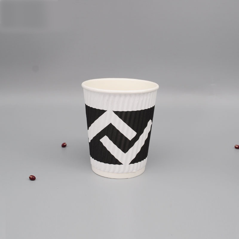 Custom Color Logo Disposable Ripple Wall Paper Cup Hot Drink Coffee Cup – Paper Cup and Ripple Wall Paper Cup price