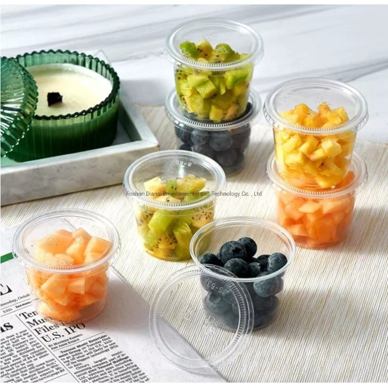 Disposable 0.75 1 1.5 2 3.25 4 5.5 Oz Small Mini Restaurant Plastic PP Portion Jelly Sauce Cups with Pet Lid – Sauce Cups and PP Cups price