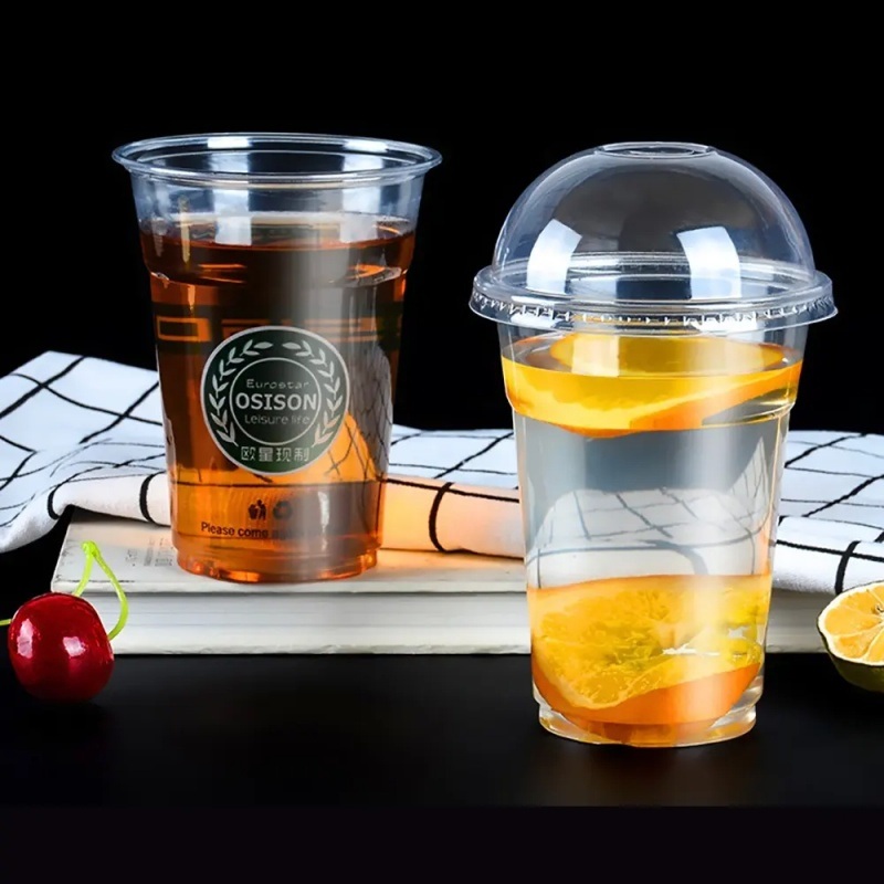 Eco Friendly Disposable Cold Juice Compostable Biodegradable Clear PLA Plastic Cup – PLA Clear Coffee Cup and Compostable Plastic Hot Cup price