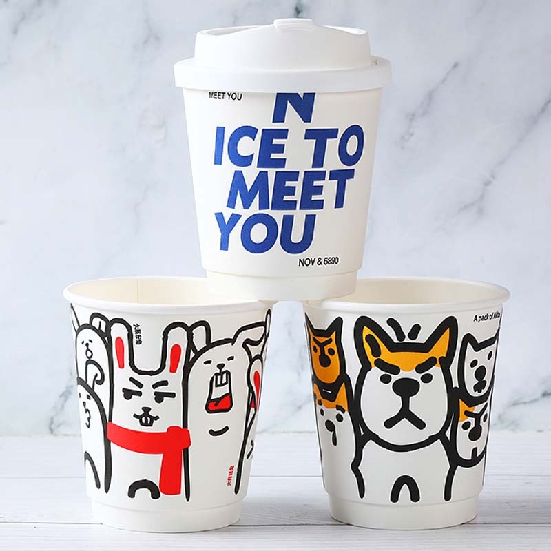High Compressive Strength Kraft Double Wall Latte Paper Cup – Tea Paper Cup and Double Wall Cup price