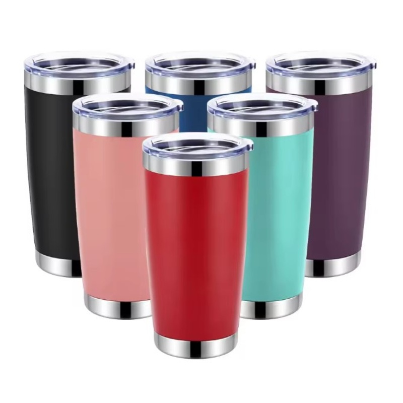 High-Quality Powder Coated 20 Ounce Stainless Steel Wine Tumbler Thermos Vacuum Cup – Vacuum Tumbler and Thermos Cup price