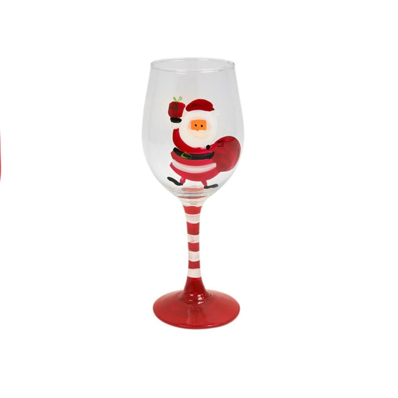 Holiday Mexican Snowman Wholesale Painted Wine Glass Photo – Mexican Wine Glasses Photo and Wholesale Painted Wine Glasses price