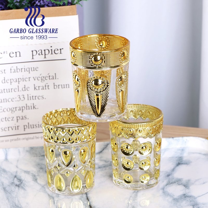 Luxury Diamond Design Customized Electroplating 120ml Engraved Glass Cup – Glass Cup and Engraved Glass Cup price