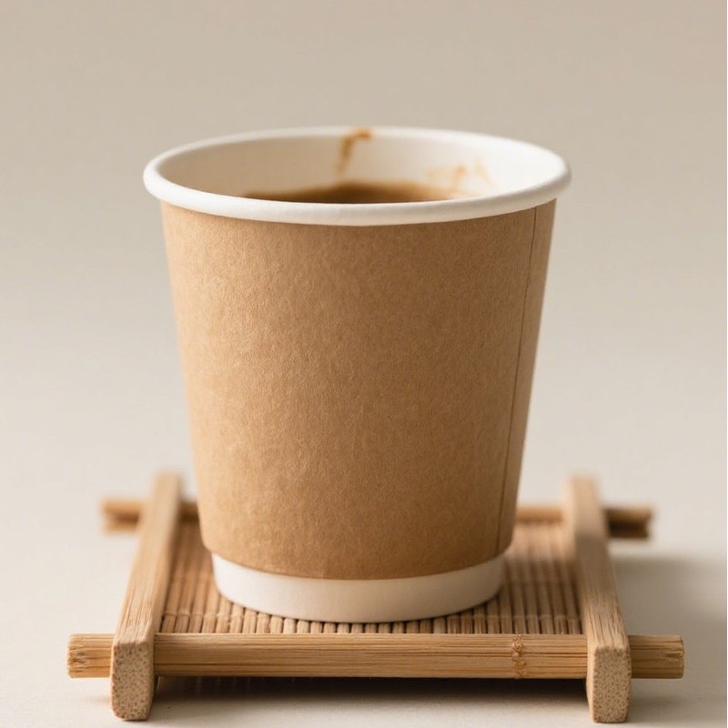 Manufacturer Custom Printed Logo Recyclable Kraft Coffee Cups Double Wall Paper Cup – Double Wall Paper Cup and Coffee Paper Cup price