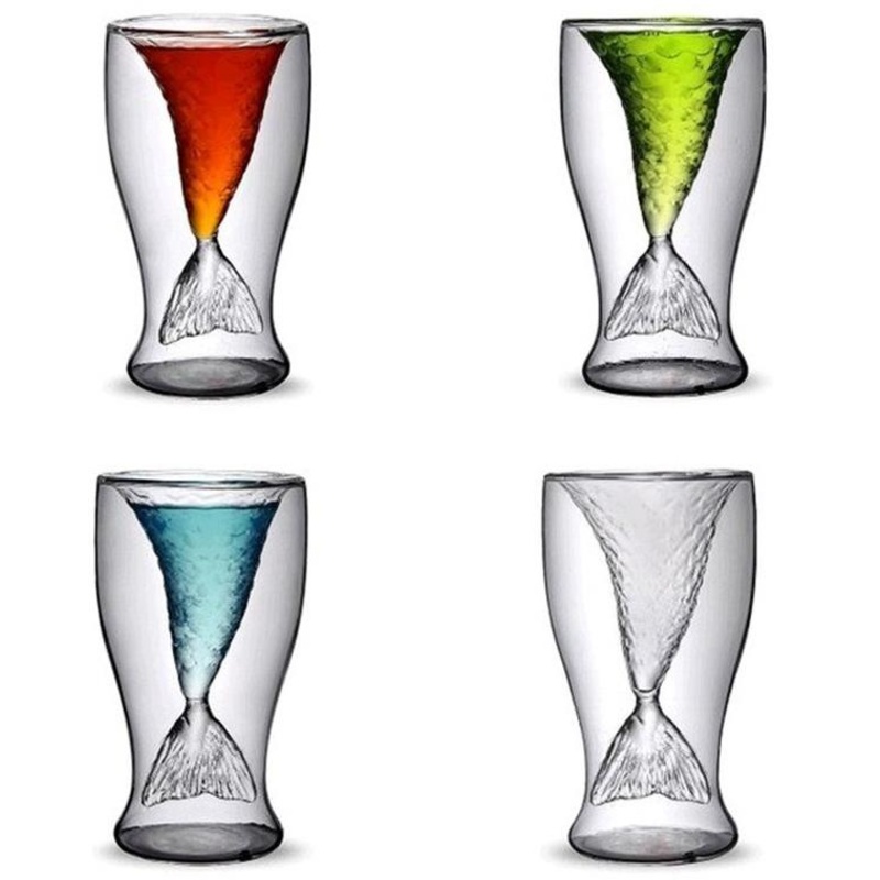 Muscle Man Shape Double Wall Glass Beer Whisky Cups/Mugs – Bar Whiskey Glass Cups and Double Wall Mermaid Cup price