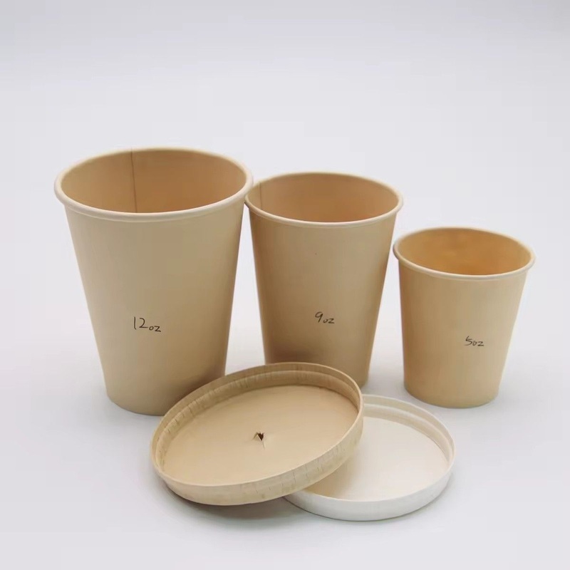 Print Logo Biodegradable Bamboo Pulp Paper Cup Disposable Coffee Cup Takeaway Coffee Cup Hot Milk Tea Paper Cups – Biodegradable Bamboo Pulp Paper Cup and Disposable Hot Drinking Paper Cup price
