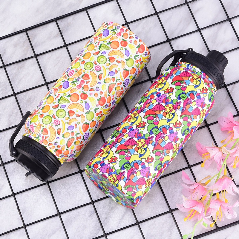 Stainless Steel Water Bottle BPA Free Leak Proof Double Walled Vacuum Sports Colorful OEM Drinking Flask with Wide Mouth Lid – Flask with Lid and OEM Drinking Flask price