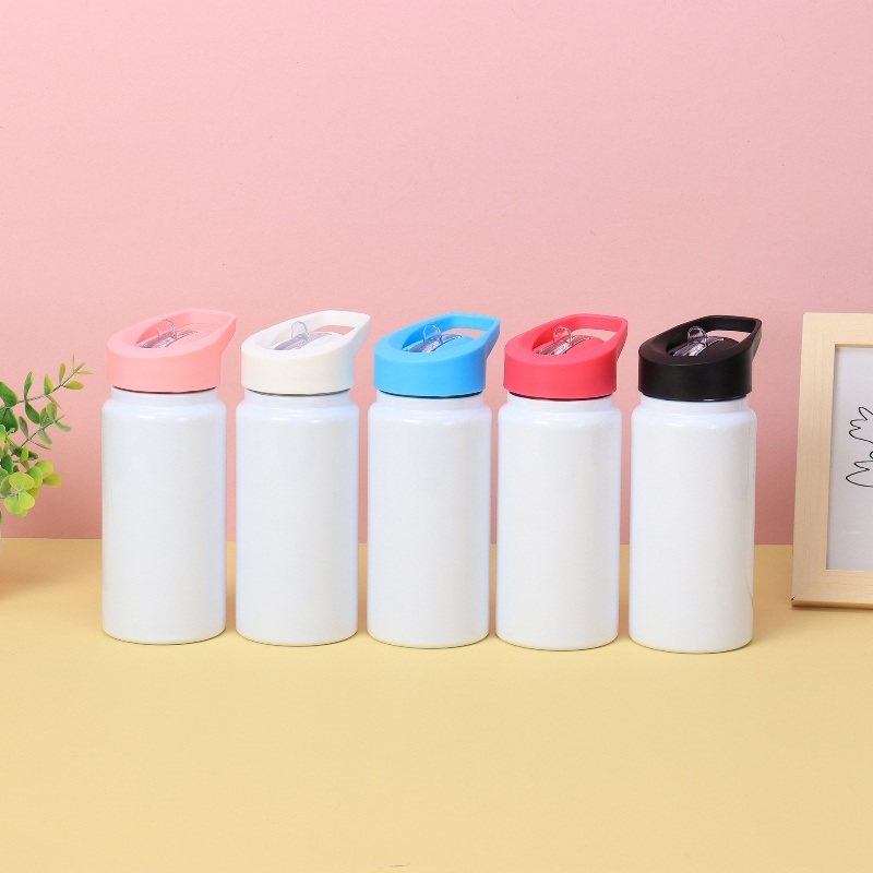 Sublimation Blank Stainless Steel Kids Water Bottle Double-Insulated Metal Children Tumbler Cup with Colored Straw Lid – Sublimation Kids Cup and Stainless Steel Vacuum Cup price