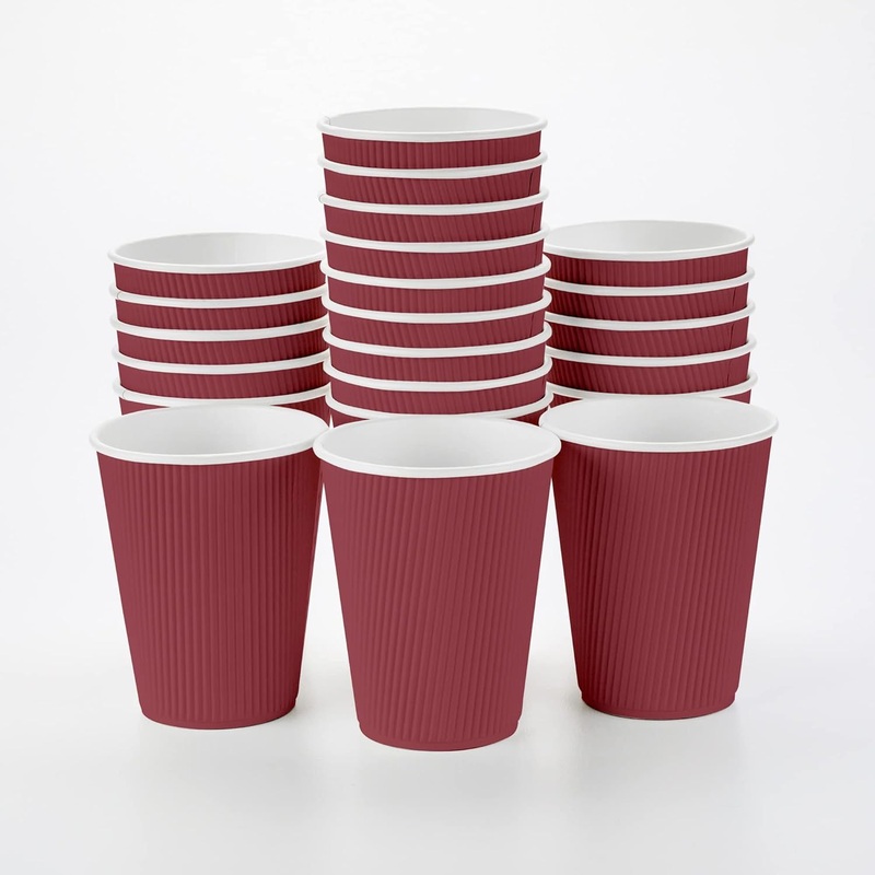 Triple Wall Coffee Paper Cup / Disposable Ripple Wall Paper Cup for Hot Drinking – Disposable Cup and Drinking Cup price