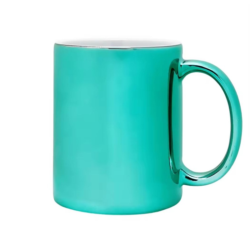 Wholesale Gold Electroplated Ceramic Coffee Cup Color Sublimation Metal Mug for Giveaways – Custom Promotional Mugs and Bulk Sublimation Mugs price