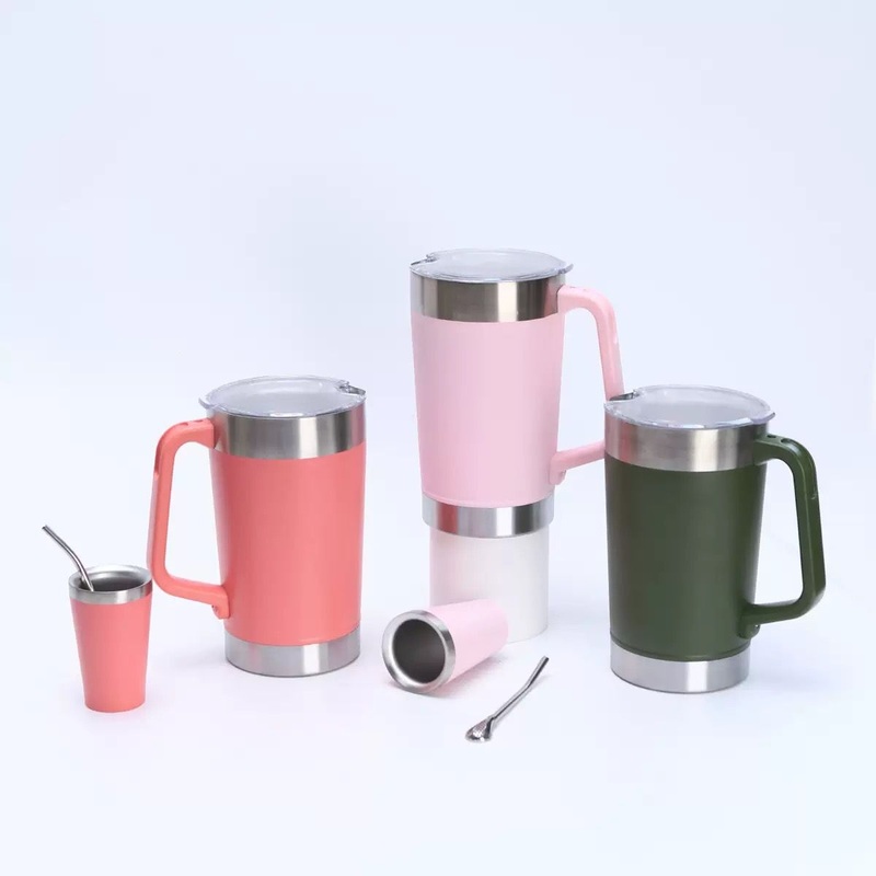 1900ml Tumbler Double Wall Stainless Steel Vacuum Travel Mug with Handle – Stainless Steel Travel Mug and Tumbler price