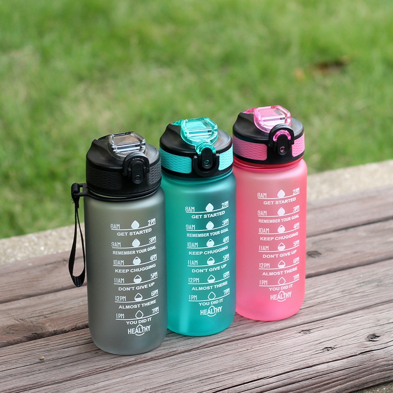1L 34oz Cup BPA Free Gradient Color Motivational Gym Fitness Sports PC Yoga Workout Water Bottle – Water Bottle and Sports Bottle price