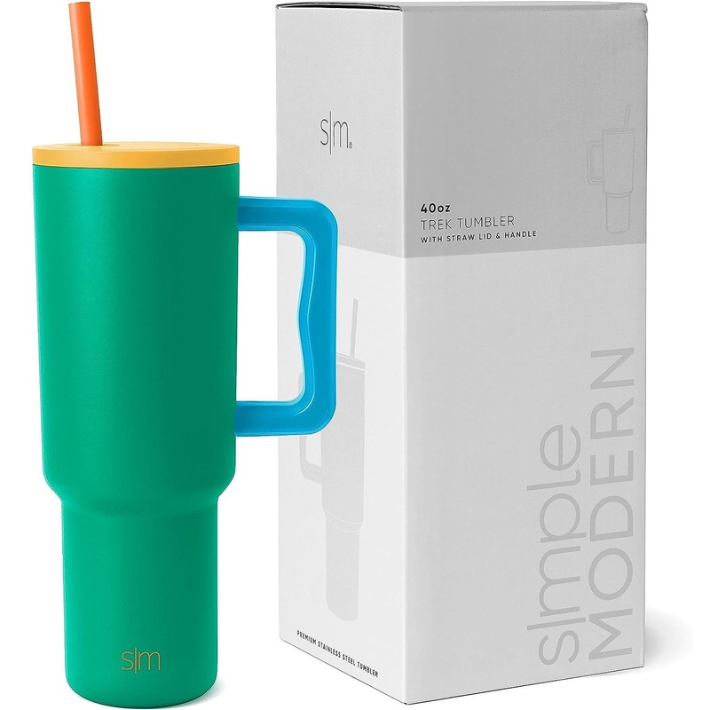 30oz 40oz Insulated Cup with Handle and Straw, Reusable Stainless Steel Travel Cup, Can Be Used as Holiday and Promotional Gifts – Water Bottle and Thermos price