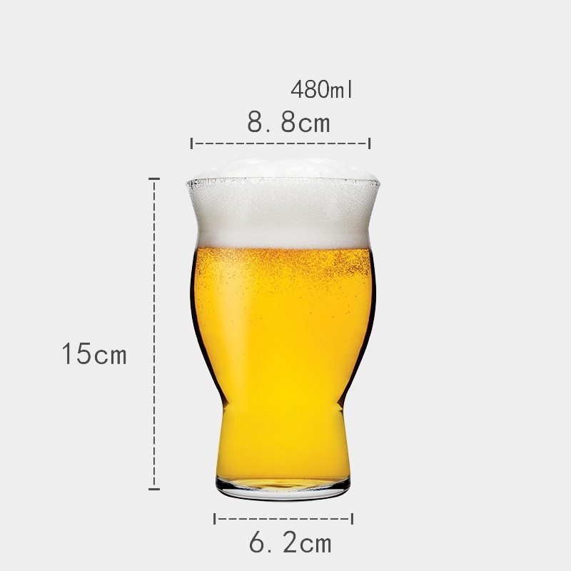 480ml Big Cola Beer Glass Drinking Glass Cups Glassware Craft Wheat Beer Mug Small Tasting Bar Glass – Brosilicate Glass Cup and Large Capacity Glass Cup price