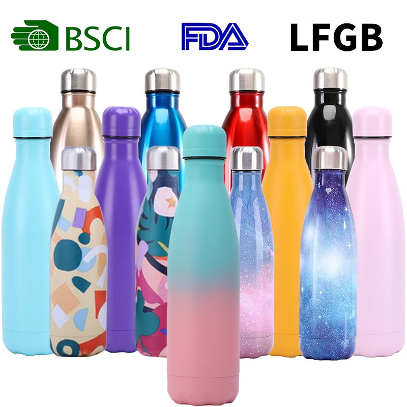 500ml Food Grade Thermos Double Wall Stainless Steel Vacuum Flask Matte Rubber Paint Powder Coating Cup Electroplating Mug Cola Water Bottle with FDA LFGB BSCI – Thermos and Mug price