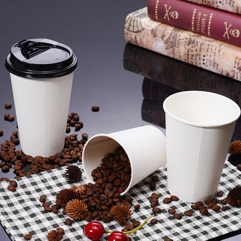 50PCS 8oz 12oz 16oz Coffee Cups Ice Cream Paper Cup and Lid – Smoothie Beverage and Smoothie Cup price