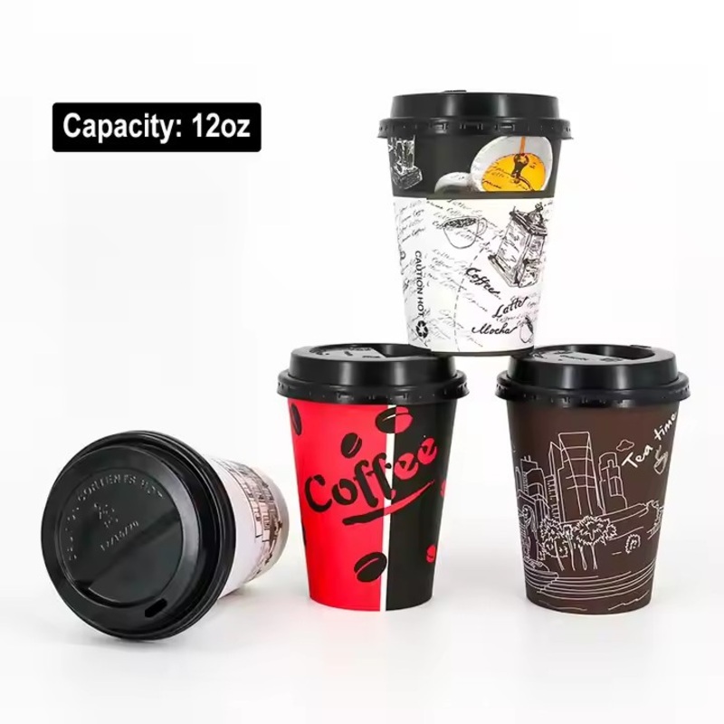 8oz Eco-Friendly and Bio-Degradable Edible Cups for Hot Coffee Mineral Water Energy Drinks Carbonated Beverages – Coffee Cup and Disposable Hot Drinking Paper Cup price