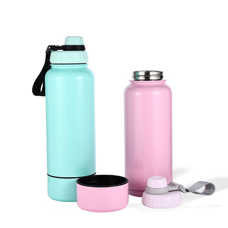 BPA-Free 18/8 Stainless Steel Insulated 2 in 1 Water Bottle with Braided Cover – Stainless Steel Tumbler and Water Bottle price