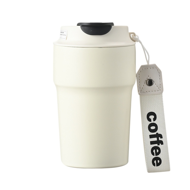 Ceramic Liner Coffee Cup, 316 Stainless Steel Thermos Cup, High Appearance, Vacuum Student Water Cup, Sprayed Ceramic Coating, Dual Drinking. – Vacuum Flask Set and Vacuum Cup Set price