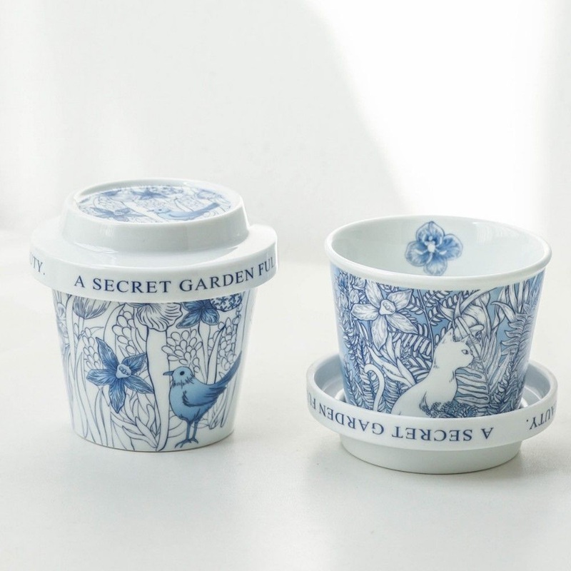 Ceramic Mug High Aesthetic Hand-Painted Under-Glaze Color Gradient Water Cup Embossed Cartoon Flower Couple Mug – Ceramic Mug and Mugs Ceramic price