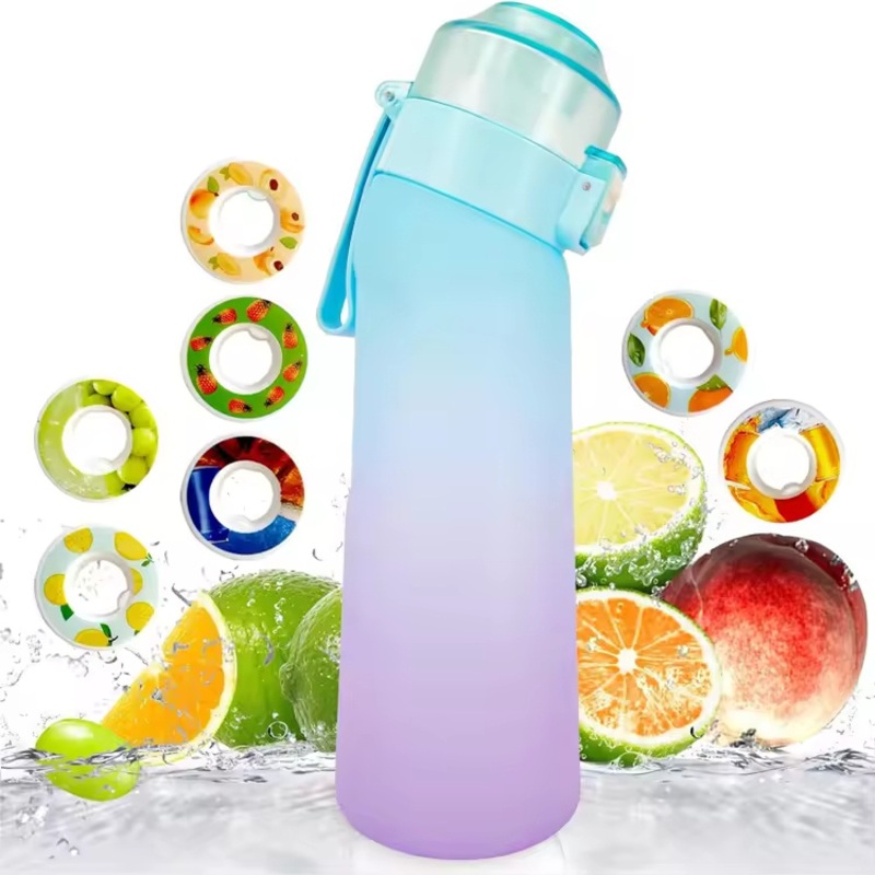 Custom 650ml BPA Free Tritan Plastic Scent Fruit Fragrance Smaken Drink Air Flavour up Water Bottle with Flavor Taste Cola Pod – Fruit Infuser Water Bottle and Plastic Sports Water Bottle price