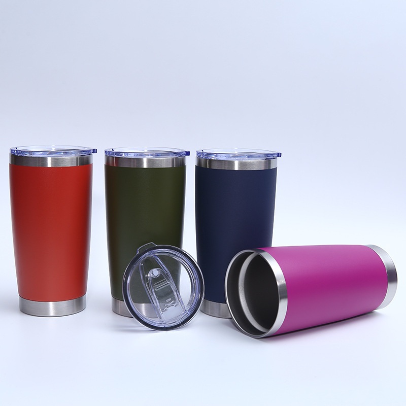 Custom Color and Logo Double Wall Vacuum Insulated 20oz Stainless Steel Tumblers Thermos Water Bottle Coffee Mug with Lid – Thermos and Water Bottle price