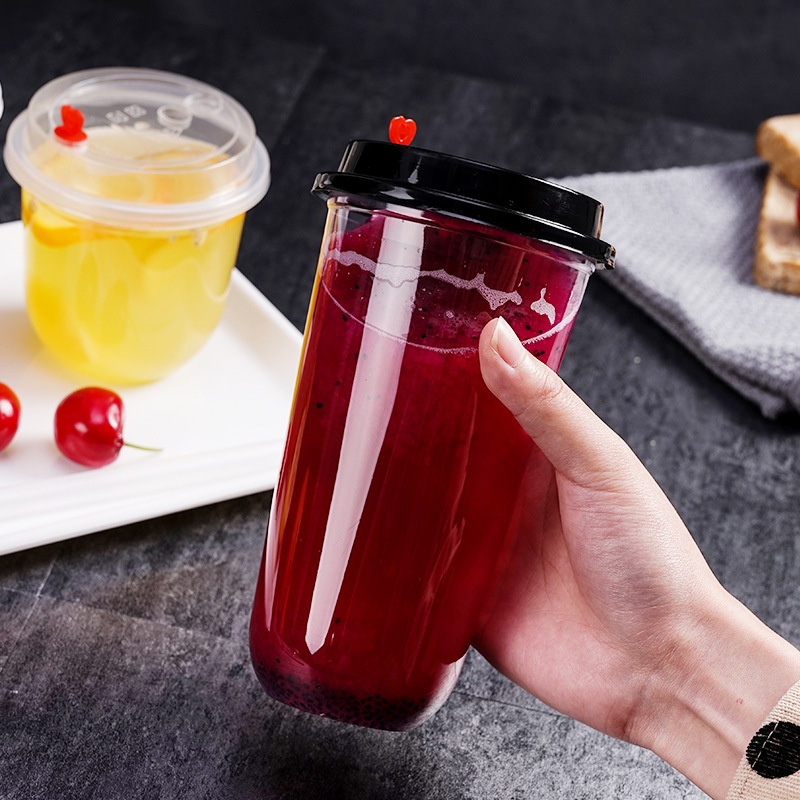 Custom Logo Packaging Juice Boba Milk Bubble Tea PP Frosted Flex Disposable Cup Stackable Cups – PP Cup and Plastic Cup price