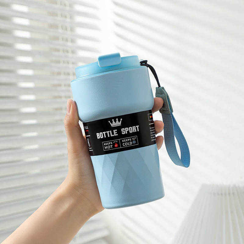 Custom Travel Cup Car Travel Insulated Stainless Steel Water Bottle Thermos Vacuum Flask Coffee Mug with Lid – Cup and Water Bottle price