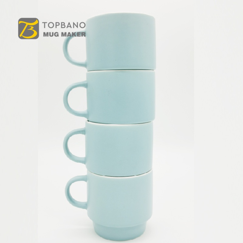 Customized Stackable 8oz Ceramic Coffee Espresso Latte Cup Mugs – Ceramic Mug and Custom Mug price