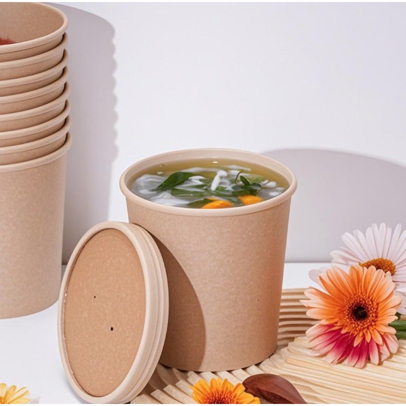 Eco-Friendly Paper Soup Cups with Paper Lids Used for Events, Parties – Paper Cup and Soup Cup price